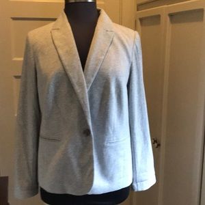 British khaki gray cotton blazer